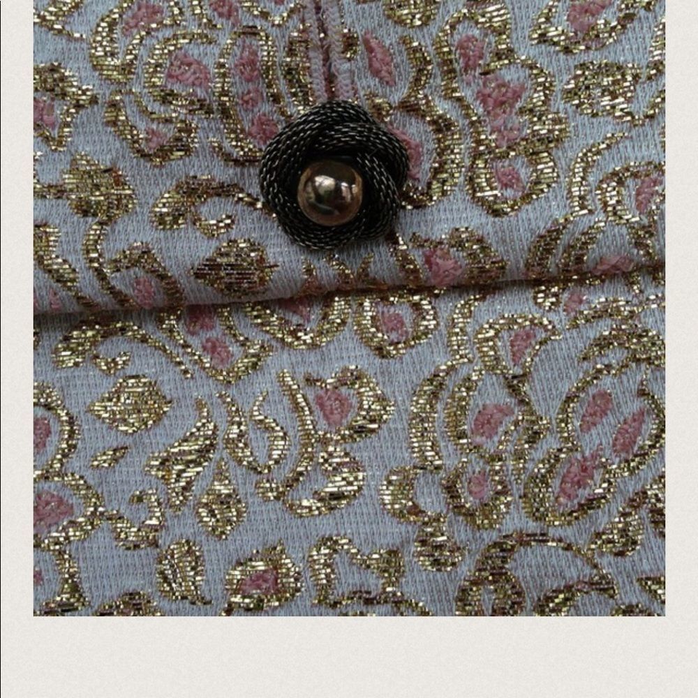 Nina Ricci Gold Rose Jacquard Print Jacket 10 NWT - Picture 7 of 7